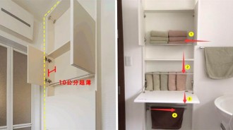 日本人家衛生間這麼好用？打個毛巾櫃薄到10公分，實用性不要太強，還有6個細節設計也起到大作用